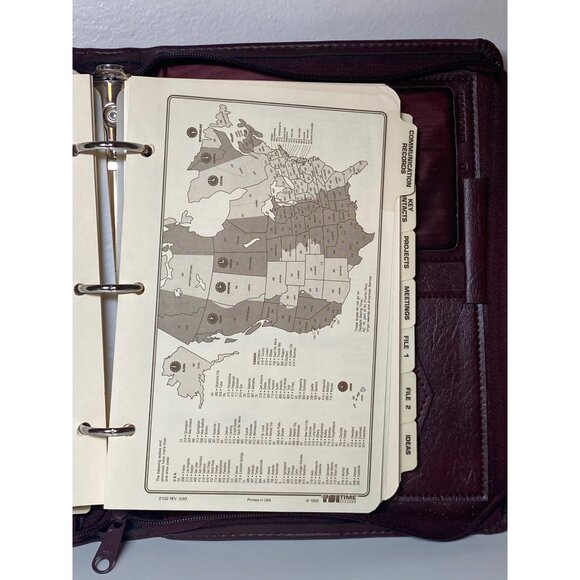VTG Time Systems Organizer 1994 USA Calendar Zip Close Activity Information Mana - Picture 14 of 16